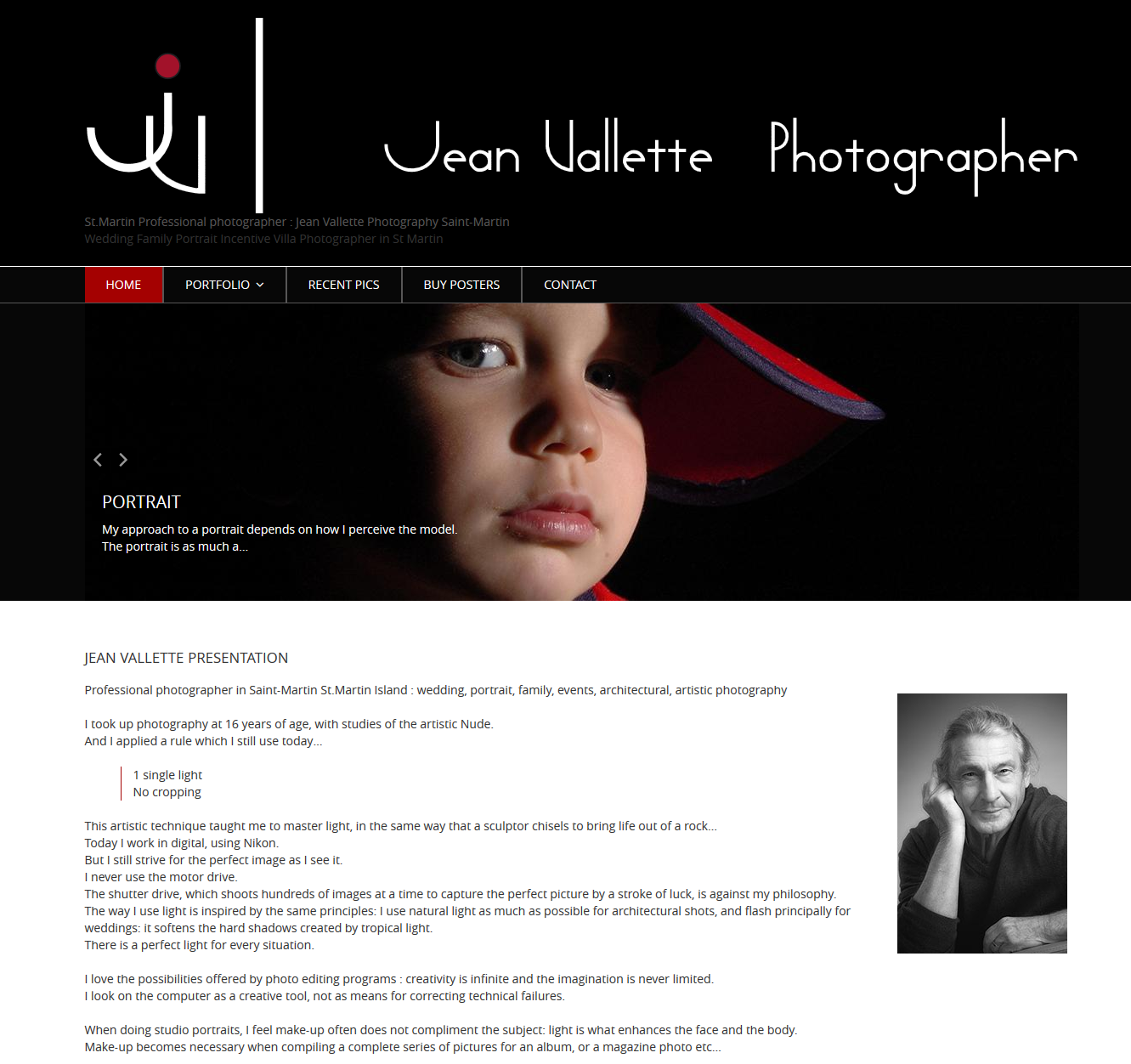 Jean Vallette, professional photographer in St.Martin